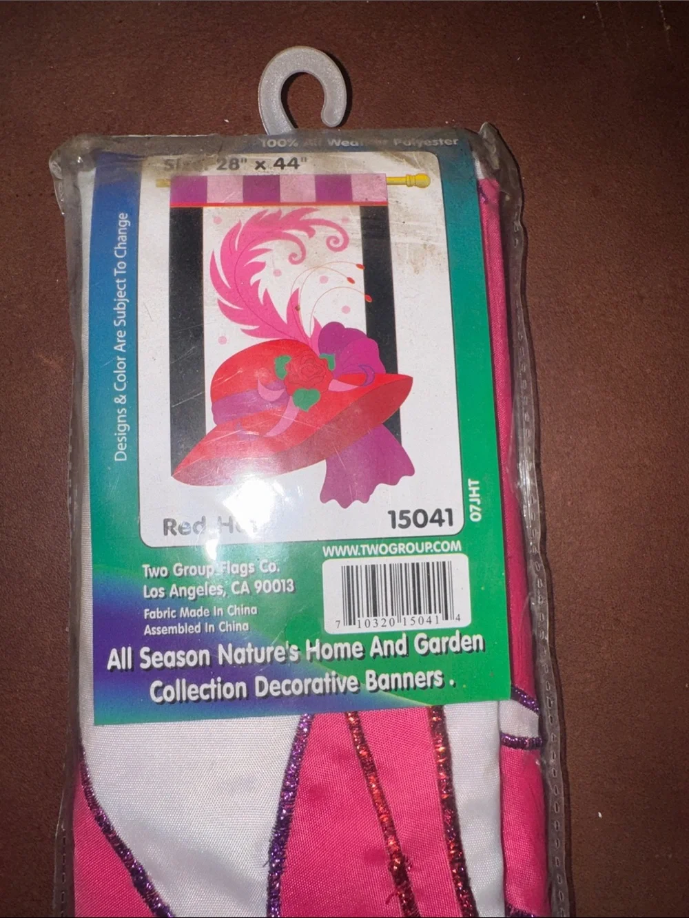 Red Hat Society banner bag